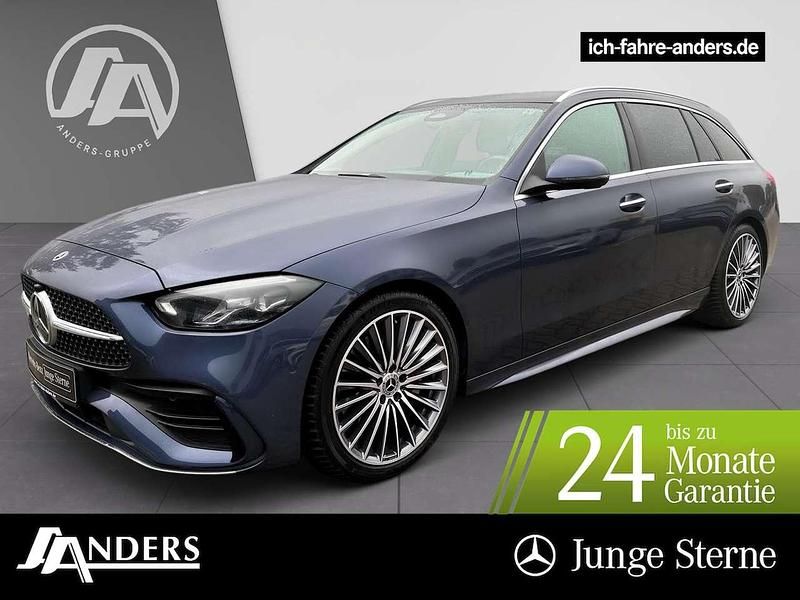 Sodalithblau Gebraucht 2024 Mercedes C200 AMG Kombi | 41.484 € (Teuer) - Bild 1/3