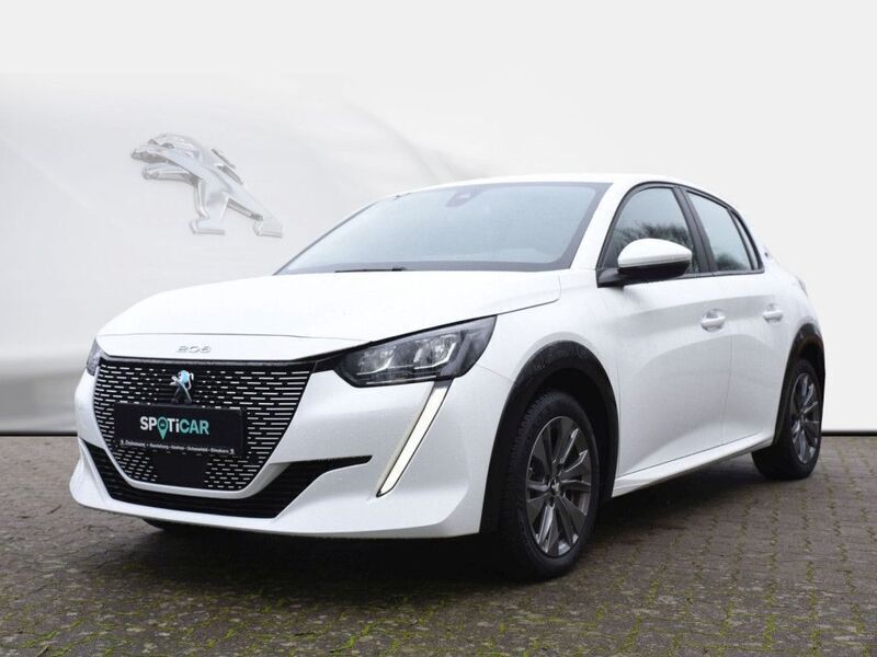 Lack weiss banquise/typ aussen Gebraucht 2021 Peugeot e-208 Active Kleinwagen | 14.390 € (Fairer Preis) - Bild 1/4