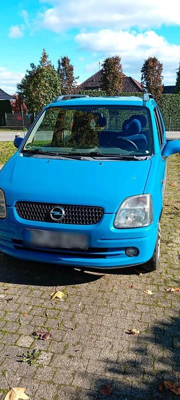 Blau Gebraucht 2002 Opel Agila Kleinwagen | 800 € (Fairer Preis) - Bild 1/4