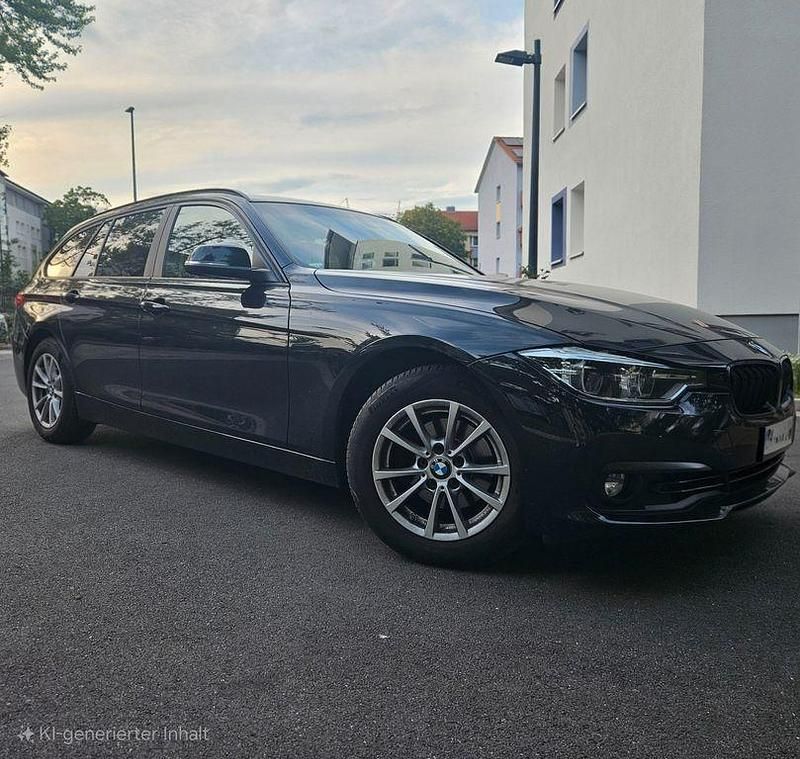 Schwarz Gebraucht 2017 BMW 320 Sport Line Kombi | 15.999 € (Fairer Preis) - Bild 1/4