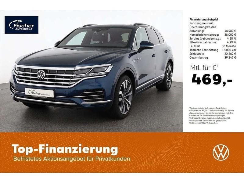 Blau Gebraucht 2022 VW Touareg Elegance SUV | 49.980 € (Fairer Preis) - Bild 1/4
