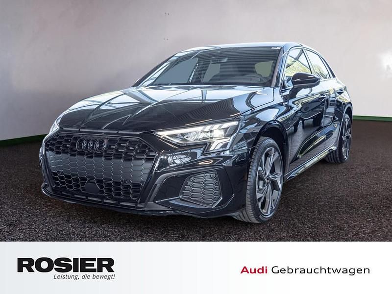 Schwarz / mythosschwarz Gebraucht 2025 Audi A3 S-Line Limousine | 37.990 € (Teuer) - Bild 1/4