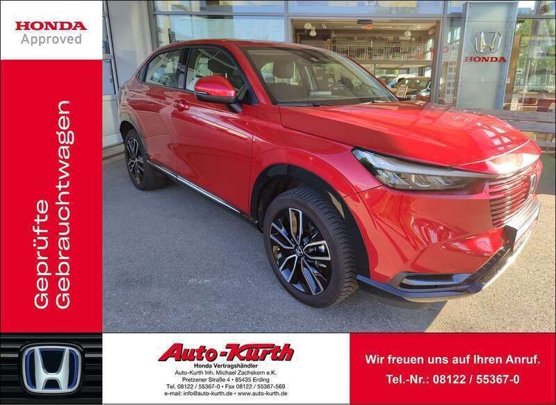 Premium crystal red met. Gebraucht 2022 Honda HR-V Advance SUV | 26.990 € (Fairer Preis) - Bild 1/3
