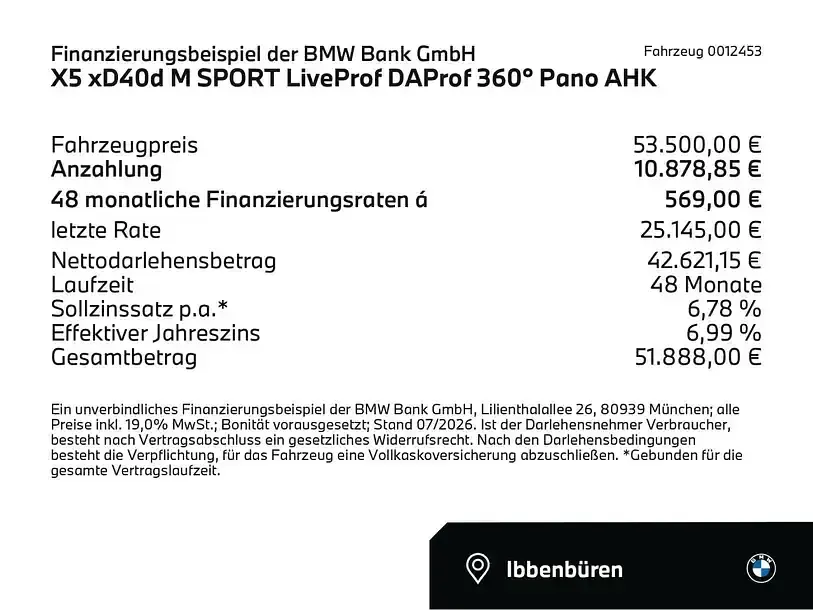 Gebraucht BMW X5 M Sport 352 PS (258 kW) 2023 Black sapphire (schwarz) SUV
