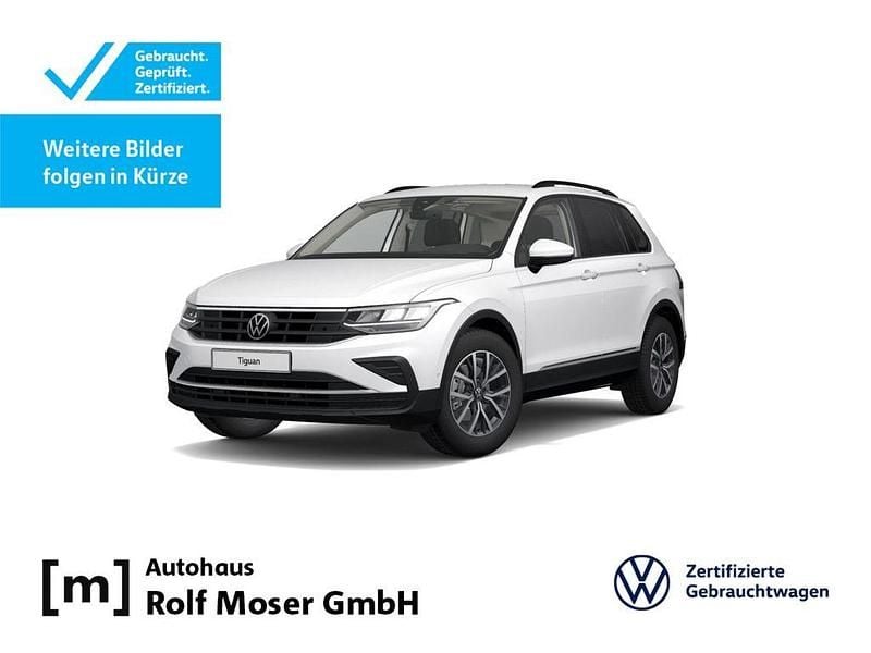 Oryxweiß perlmutteffekt Gebraucht 2022 VW Tiguan Life SUV | 27.390 € (Fairer Preis) - Bild 1/4