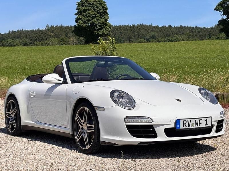 Weiß Gebraucht 2010 Porsche 911 Carrera 4S Cabriolet Cabrio | 48.500 € (Superpreis) - Bild 1/4
