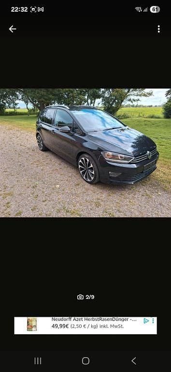 Schwarz Gebraucht 2017 VW Golf Sportsvan Comfortline Van / Kleinbus | 12.500 € (Superpreis) - Bild 1/4