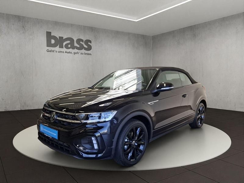 Deep black perleffekt/schwarz Gebraucht 2023 VW T-Roc Cabriolet R-line Cabrio | 34.600 € (Etwas zu teuer) - Bild 1/4