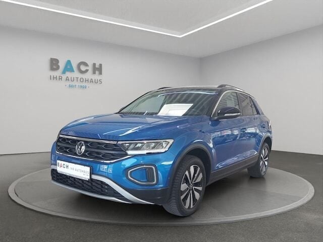 Ravennablau metallic schwarz Gebraucht 2023 VW T-Roc Move SUV | 25.800 € (Guter Preis) - Bild 1/4