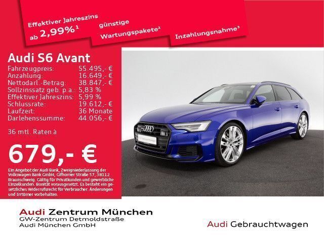 Ultrablau metallic Gebraucht 2022 Audi S6 Ambiente Kombi | 58.761 € (Fairer Preis) - Bild 1/2