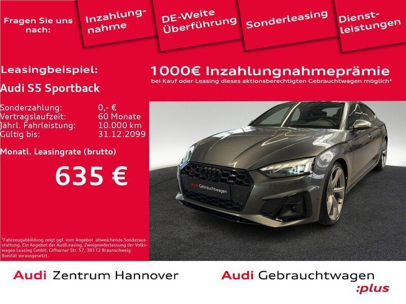 Daytonagrau perleffekt Gebraucht 2023 Audi S5 Sportback Ambiente Kleinwagen | 59.450 € (Etwas zu teuer) - Bild 1/4