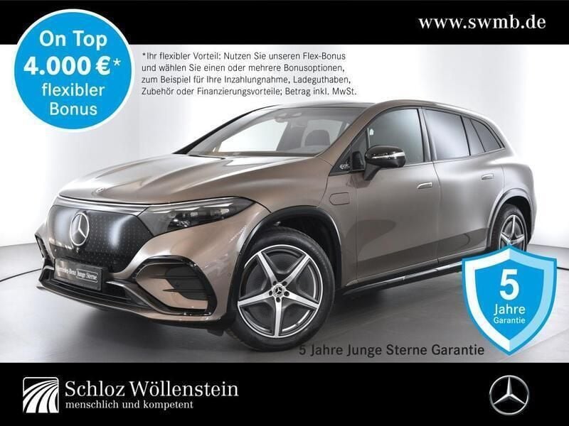 Metalliclack samtbraun Gebraucht 2024 Mercedes EQS580 AMG SUV | 106.870 € (Teuer) - Bild 1/4