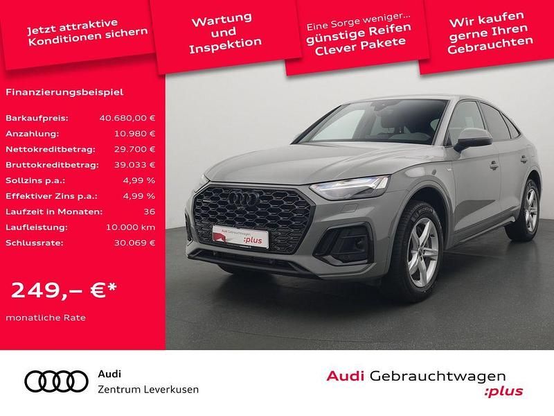 Quantumgrau Gebraucht 2022 Audi Q5 Sportback S-Line SUV | 40.680 € (Guter Preis) - Bild 1/4