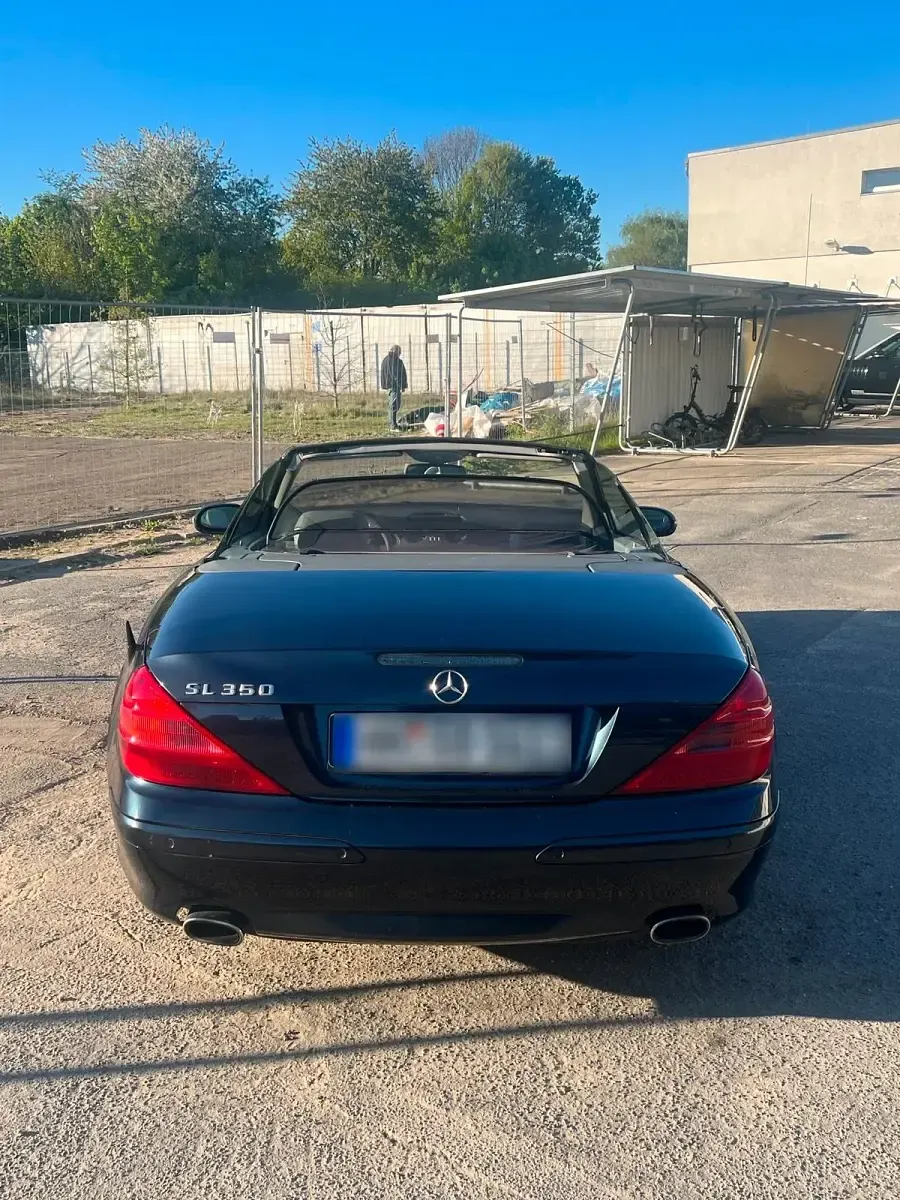 Gebraucht Mercedes SL350 2003 Blau Cabrio