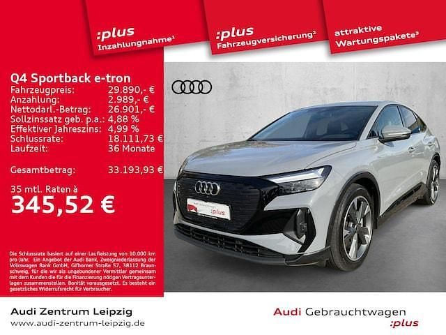 Kieselgrau Gebraucht 2022 Audi Q4 Sportback e-tron Comfort SUV | 29.890 € (Guter Preis) - Bild 1/3