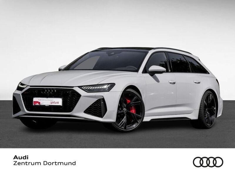 Gletscherweiß metallic Gebraucht 2024 Audi RS6 Ambiente Kombi | 128.450 € - Bild 1/4