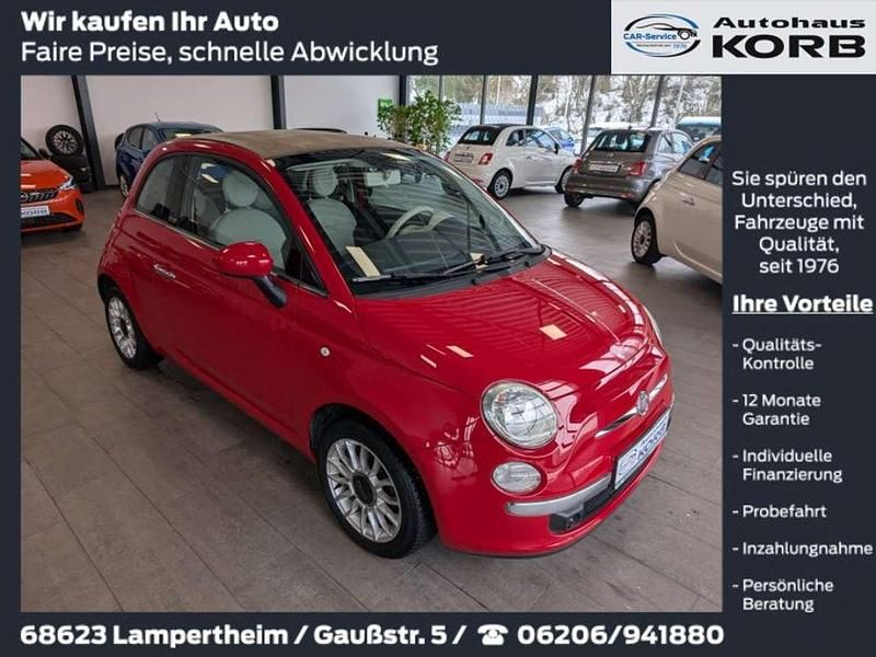 Rot Gebraucht 2011 Fiat 500C Lounge Cabrio | 6.850 € (Fairer Preis) - Bild 1/4