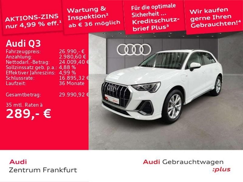 Ibisweiß Gebraucht 2022 Audi Q3 Design SUV | 26.990 € (Guter Preis) - Bild 1/3