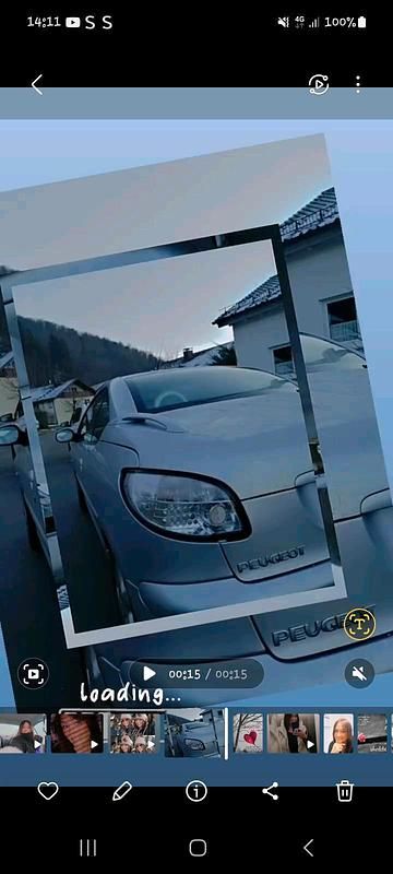 Silber Gebraucht 2006 Peugeot 206 CC Cabrio | 500 € (Superpreis) - Bild 1/4
