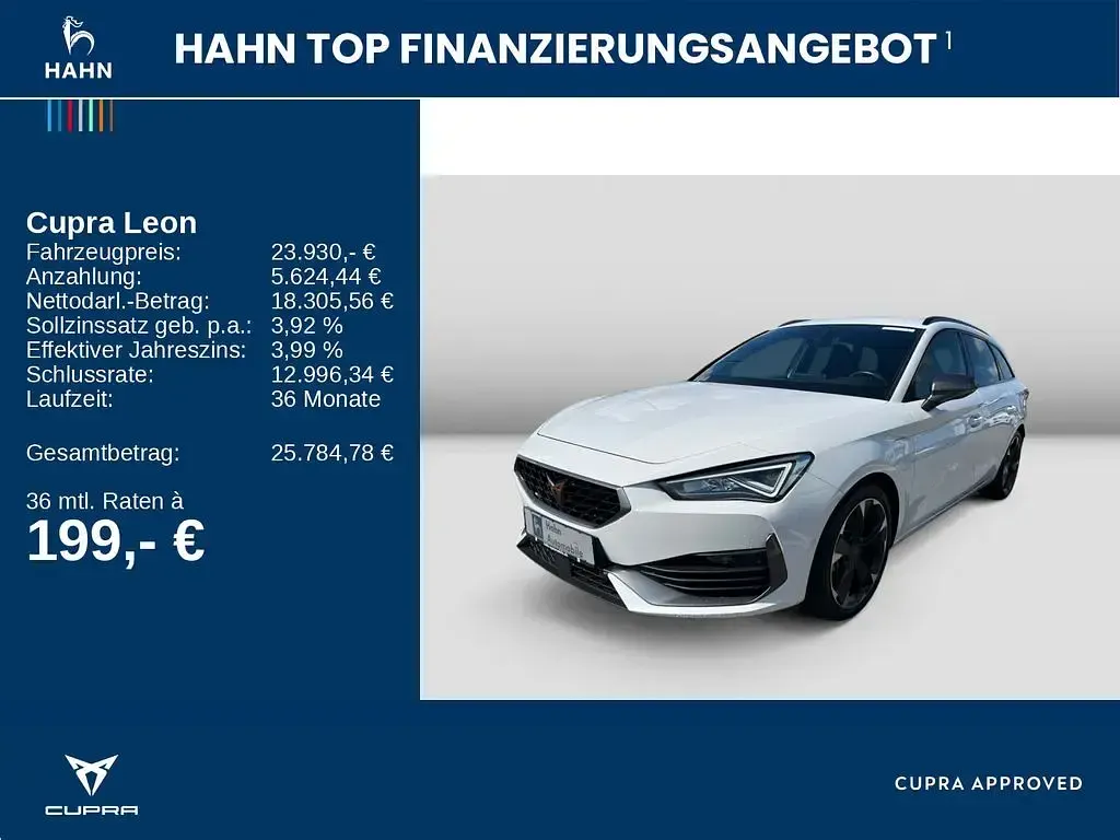 Gebraucht Cupra Leon 204 PS (150 kW) 2023 "candy" weiss Kombi
