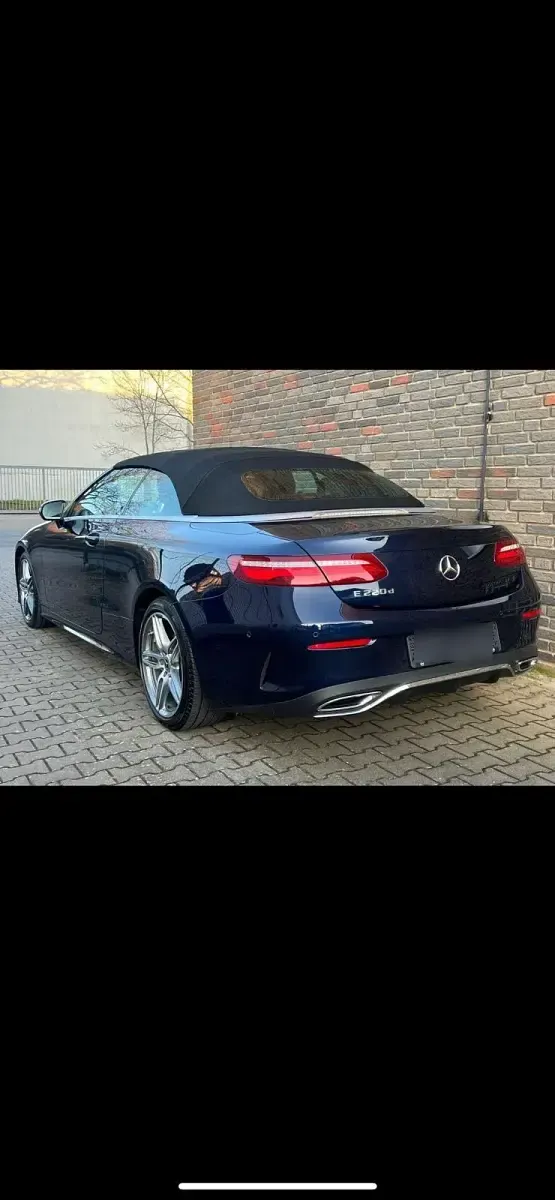 Brugt Mercedes E220 194 HK (142 kW) 2019 Blå Cabriolet