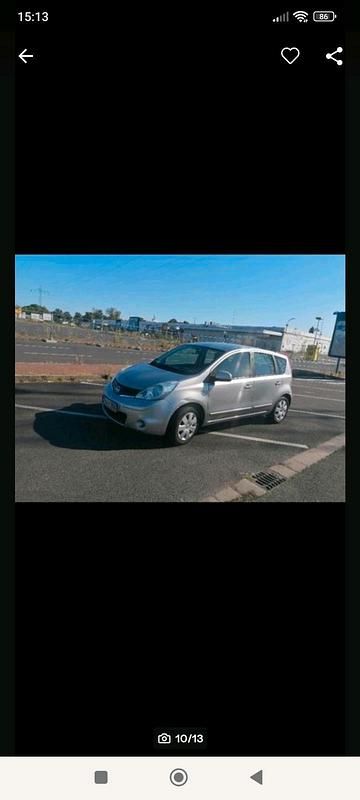 Silber Gebraucht 2009 Nissan Note Van / Kleinbus | 1.500 € (Superpreis) - Bild 1/4