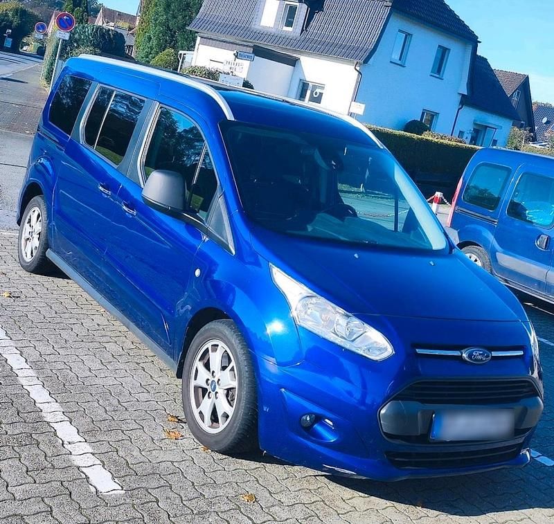 Blau Gebraucht 2017 Ford Grand Tourneo Connect Titanium Van / Kleinbus | 12.800 € (Superpreis) - Bild 1/4