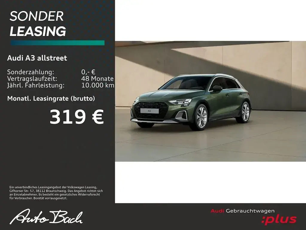 Używany Audi A3 Ambiente 150 KM (110 kW) 2025 Zielony Kombi