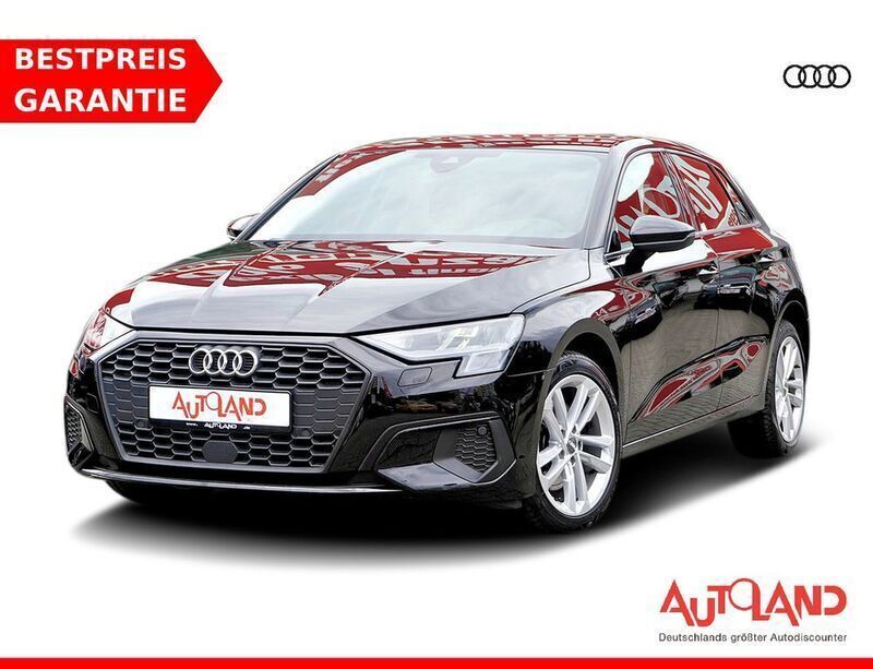 Mythosschwarz metallic (metallic) Gebraucht 2020 Audi A3 Sportback Ambiente Limousine | 26.950 € (Fairer Preis) - Bild 1/4