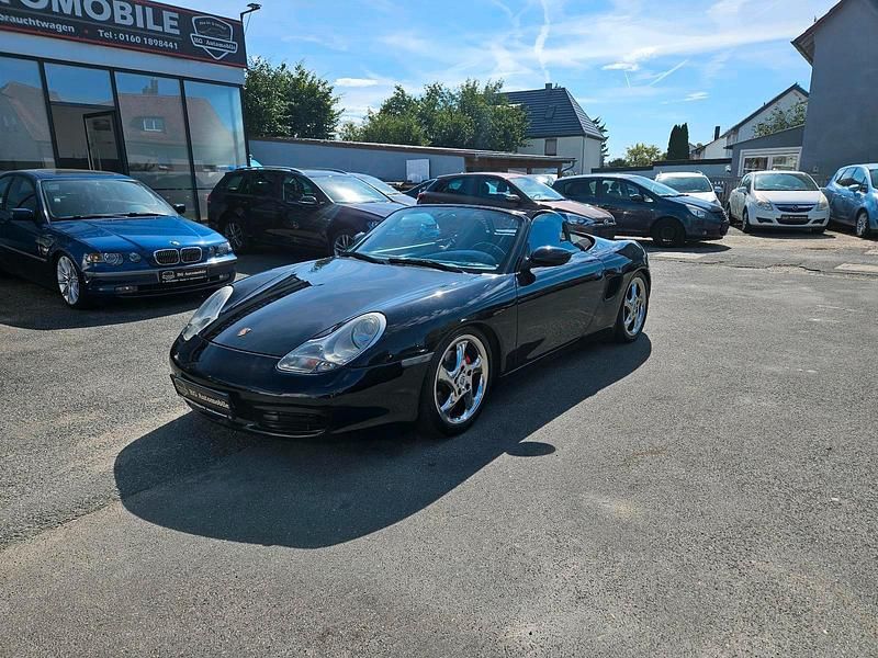 Schwarz Gebraucht 2000 Porsche 986 Boxster Cabrio | 11.990 € (Teuer) - Bild 1/4