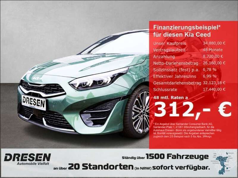 Gruen Gebraucht 2024 Kia Ceed GT-Line Limousine | 28.780 € (Etwas zu teuer) - Bild 1/4