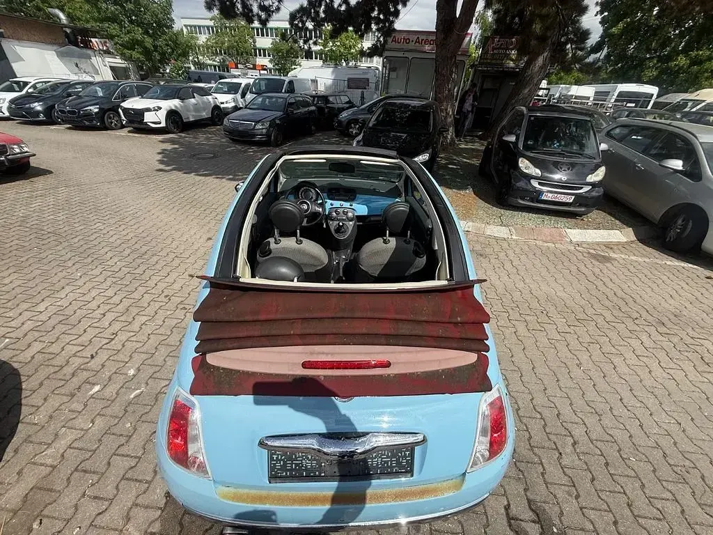 Brugt Fiat 500C 101 HK (74 kW) 2012 Blå Cabriolet