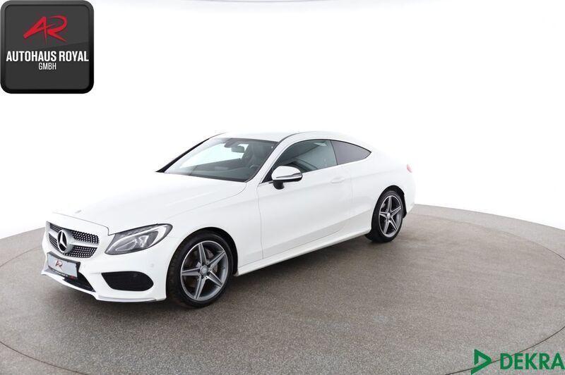 Weiss Gebraucht 2016 Mercedes C200 AMG Coupé | 26.480 € (Fairer Preis) - Bild 1/4