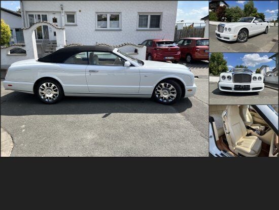 Weiß metallicbeige Gebraucht 2008 Bentley Azure Cabrio | 155.888 € - Bild 1/4