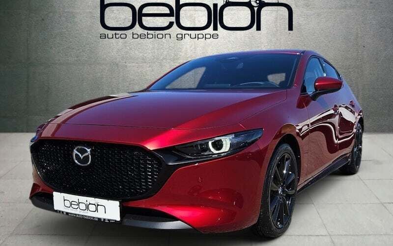 Soul red crystal Neu 2025 Mazda 3 Exclusive-Line Limousine | 31.900 € (Fairer Preis) - Bild 1/4