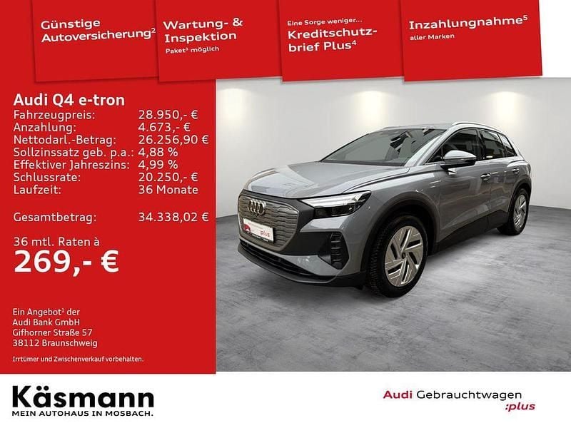 Kieselgrau Gebraucht 2022 Audi Q4 e-tron Comfort SUV | 28.950 € (Guter Preis) - Bild 1/4