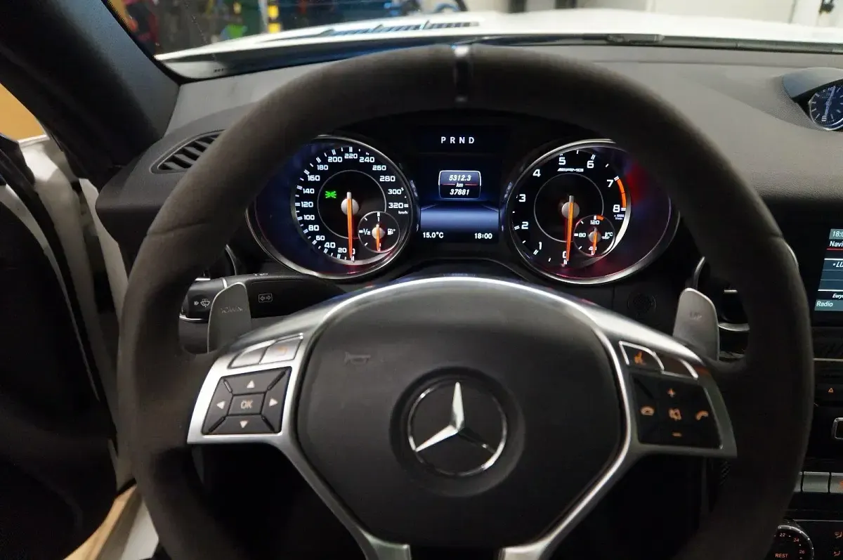 Gebraucht Mercedes SLK55 AMG AMG 421 PS (309 kW) 2015 Weiß Cabrio