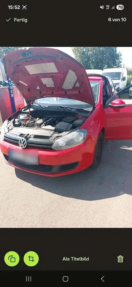 Gebraucht VW Golf VI Style 80 PS (58 kW) 2011 Rot Limousine
