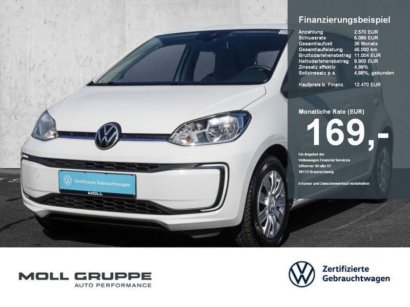 Pure white Gebraucht 2021 VW e-up! move up! Kleinwagen | 12.470 € (Fairer Preis) - Bild 1/4