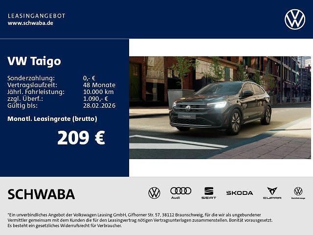 Schwarz Neu 2025 VW Taigo Goal SUV | 31.590 € (Etwas zu teuer) - Bild 1/4