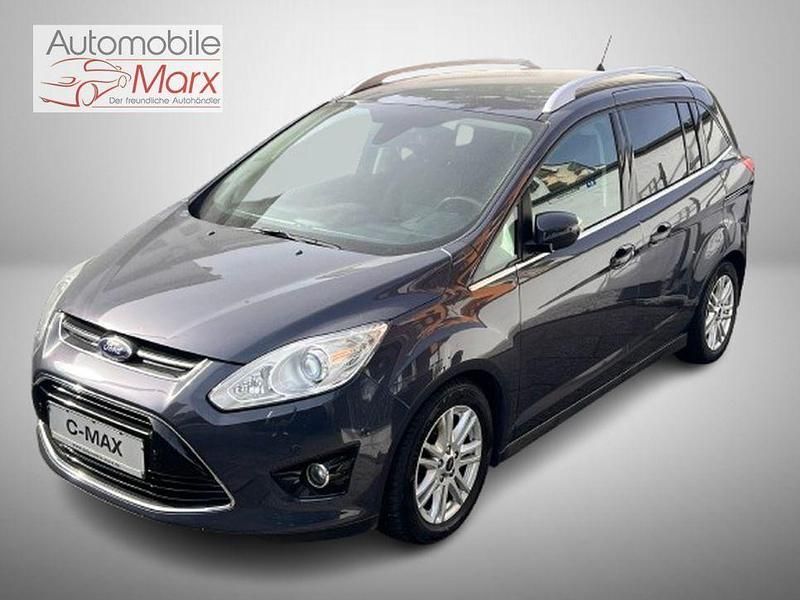 Gebraucht Ford Grand C-Max Titanium 125 PS (91 kW) 2012 Midnight skygrau metallic Van / Kleinbus