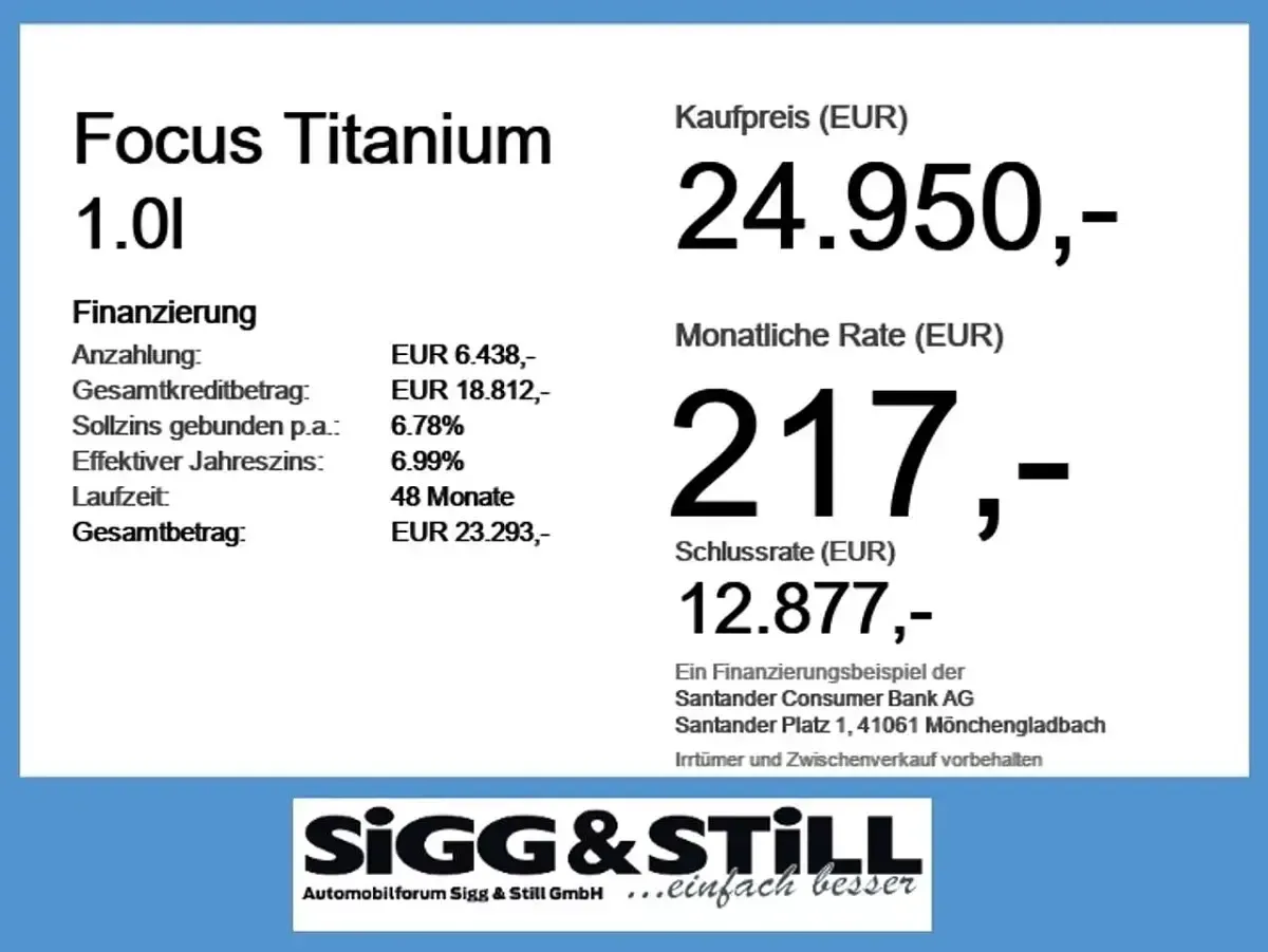Gebraucht Ford Focus Titanium 125 PS (91 kW) 2025 Agate black Limousine
