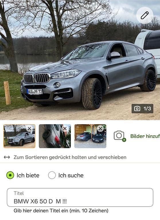 Beige Gebraucht 2015 BMW X6 M50 Performance SUV | 27.900 € (Guter Preis) - Bild 1/4