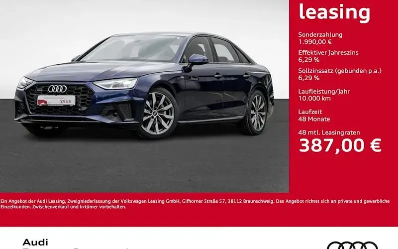 Gebraucht Audi A4 S-Line 204 PS (150 kW) 2023 Navarrablau metallic Limousine
