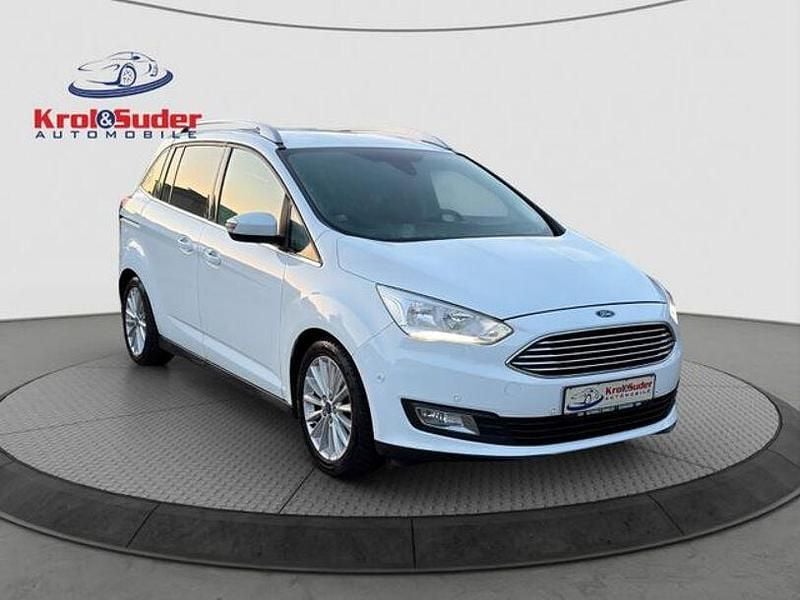 Gebraucht Ford Grand C-Max Titanium 125 PS (91 kW) 2017 Weiß Van / Kleinbus