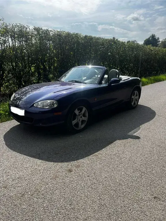 Gebraucht Mazda MX5 110 PS (80 kW) 2003 Blau Cabrio