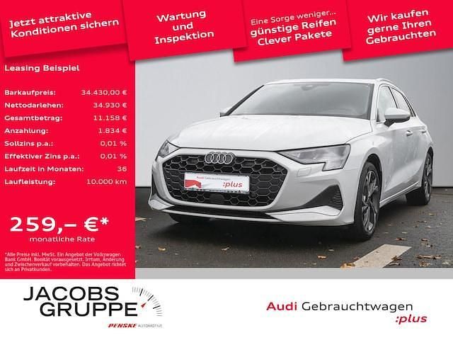 Gletscherweiß metallic Gebraucht 2025 Audi A3 Advanced Plus | 34.430 € - Bild 1/4