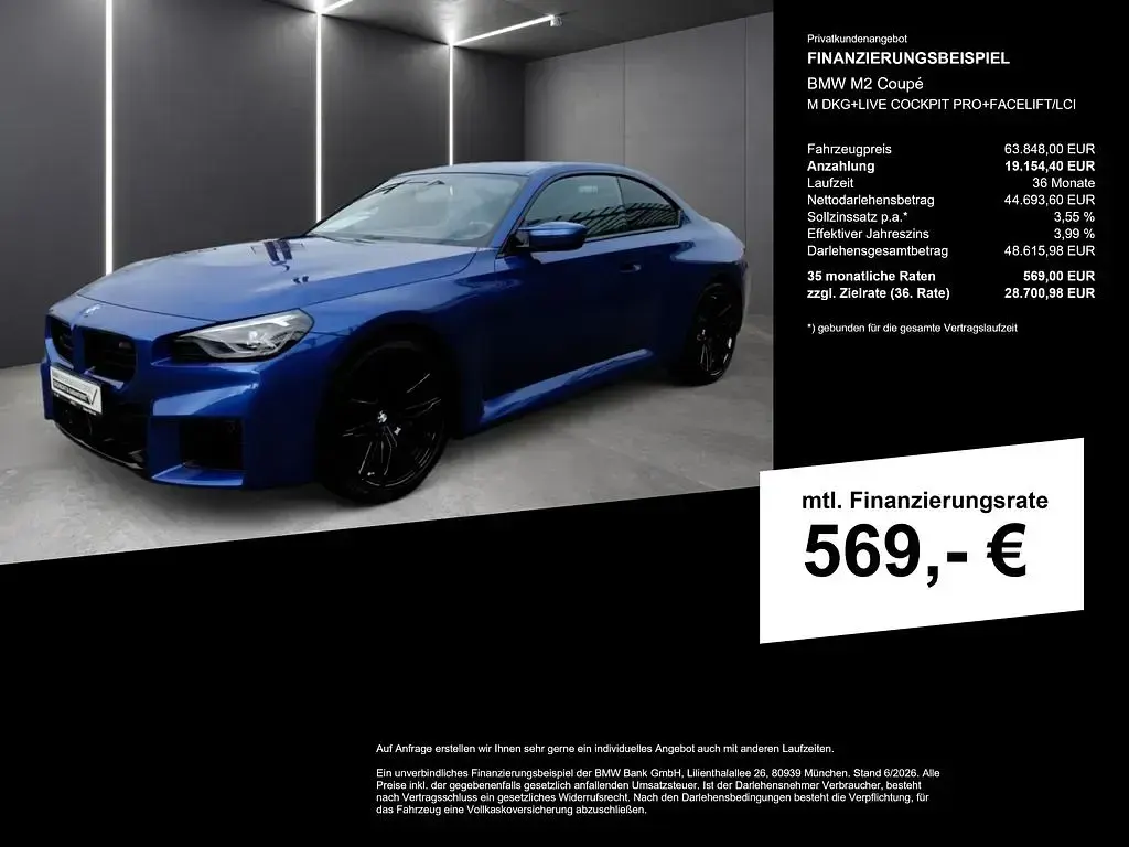 Gebraucht BMW M2 Performance 480 PS (353 kW) 2025 Blau Coupé