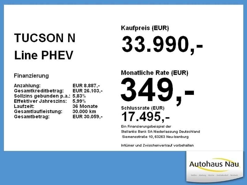 Gebraucht Hyundai Tucson N Line 252 PS (185 kW) 2025 Ecotronic grey / grau SUV