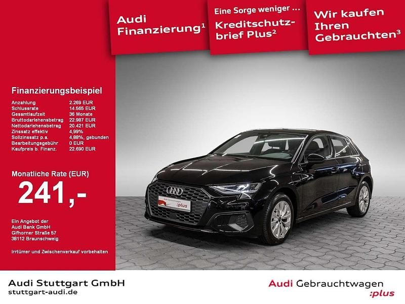 Brillantschwarz Gebraucht 2022 Audi A3 Sportback e-tron Limousine | 22.690 € (Fairer Preis) - Bild 1/2